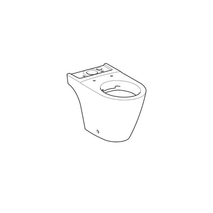 Geberit iCon Rimfree Floor-Mounted Toilet for Visible Tanks