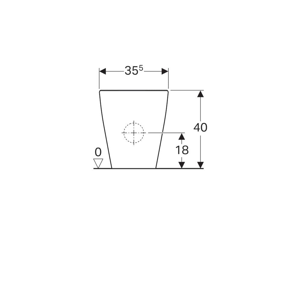 Geberit iCon Rimfree Floor-Mounted Toilet for Visible Tanks