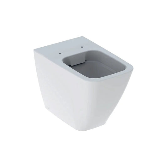 Geberit Icon Square Rimfree Floor-Mounted Toilet without Seat White with Vertical Flush