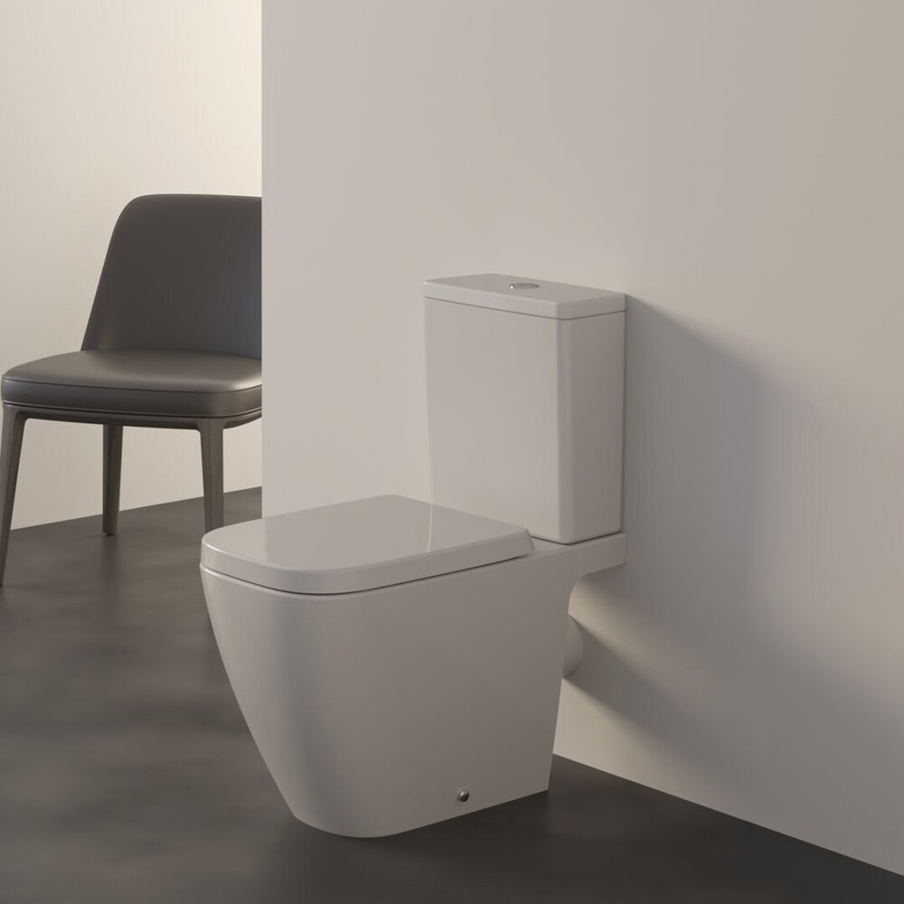WC чиния за под Ideal Standard i.life B бела без ръб