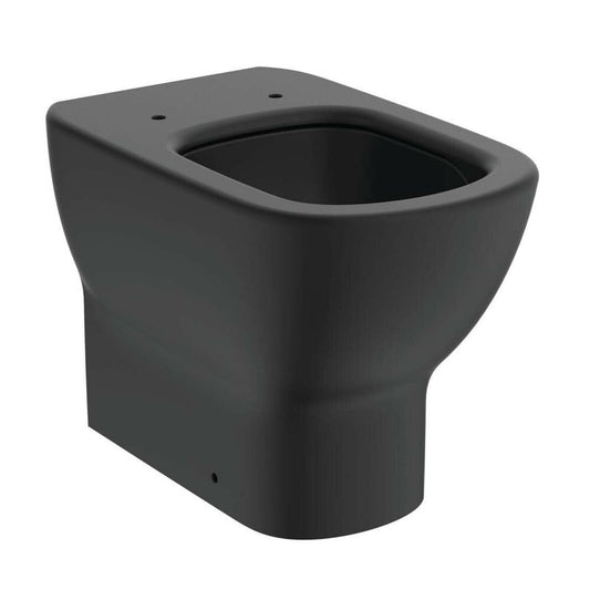 WC сливащ се в пода Ideal Standard Tesi AquaBlade черен мат