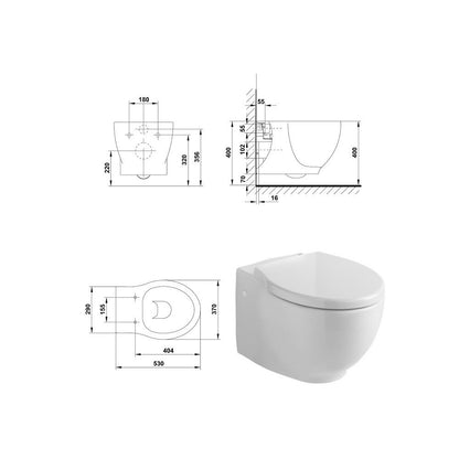 Т wall-mounted тоалетна Gala Klea