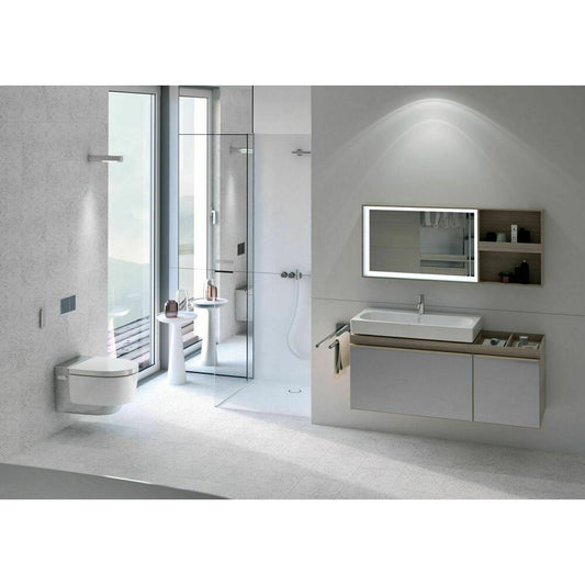 Geberit AquaClean Mera Classic Wall-Hung Toilet with Soft-Close Seat and Electric Bidet