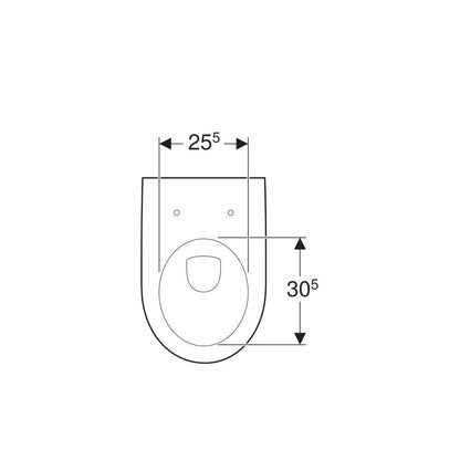 Geberit Icon Wall-Hung Toilet Without Seat White
