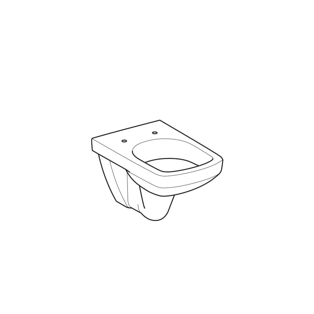 WC с ухо Geberit Selnova без капак бял с вертикално измиване