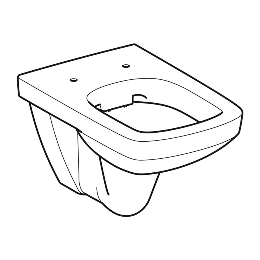 Суспендиран тоалет Geberit Selnova Square Rimfree бял гланц