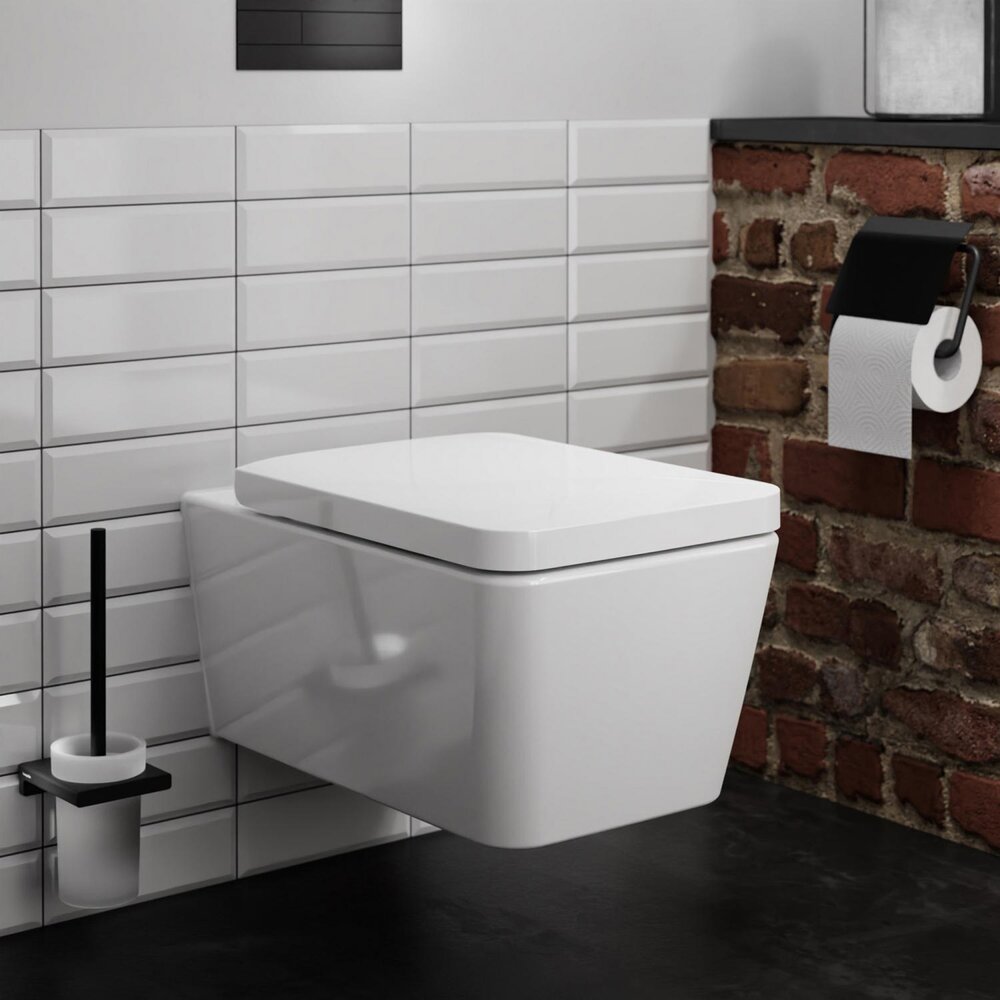 Висяща тоалетна чиния Hansgrohe EluPura Q Rimless AquaFall бяла лъскава