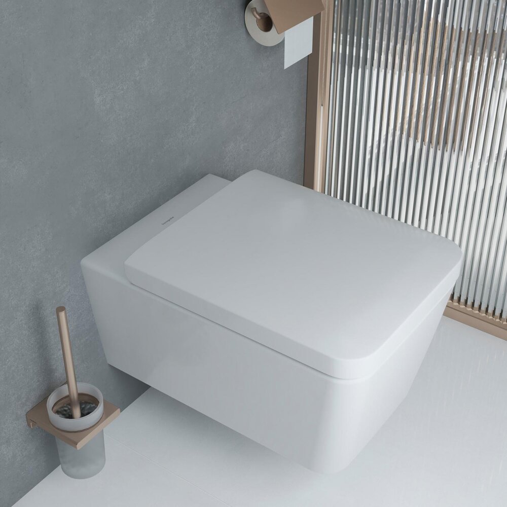 Висяща тоалетна чиния Hansgrohe EluPura Q Rimless AquaFall бяла лъскава
