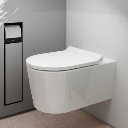 Суспензирана тоалетна чиния Hansgrohe EluPura S Rimless AquaHelix бяла гланц