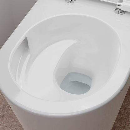 Суспензирана тоалетна чиния Hansgrohe EluPura S Rimless AquaHelix бяла гланц
