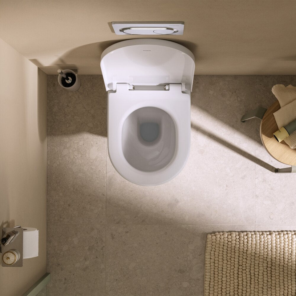 Висяща тоалетна Hansgrohe GladeLake S AquaChannel Rimless бяла гланцова