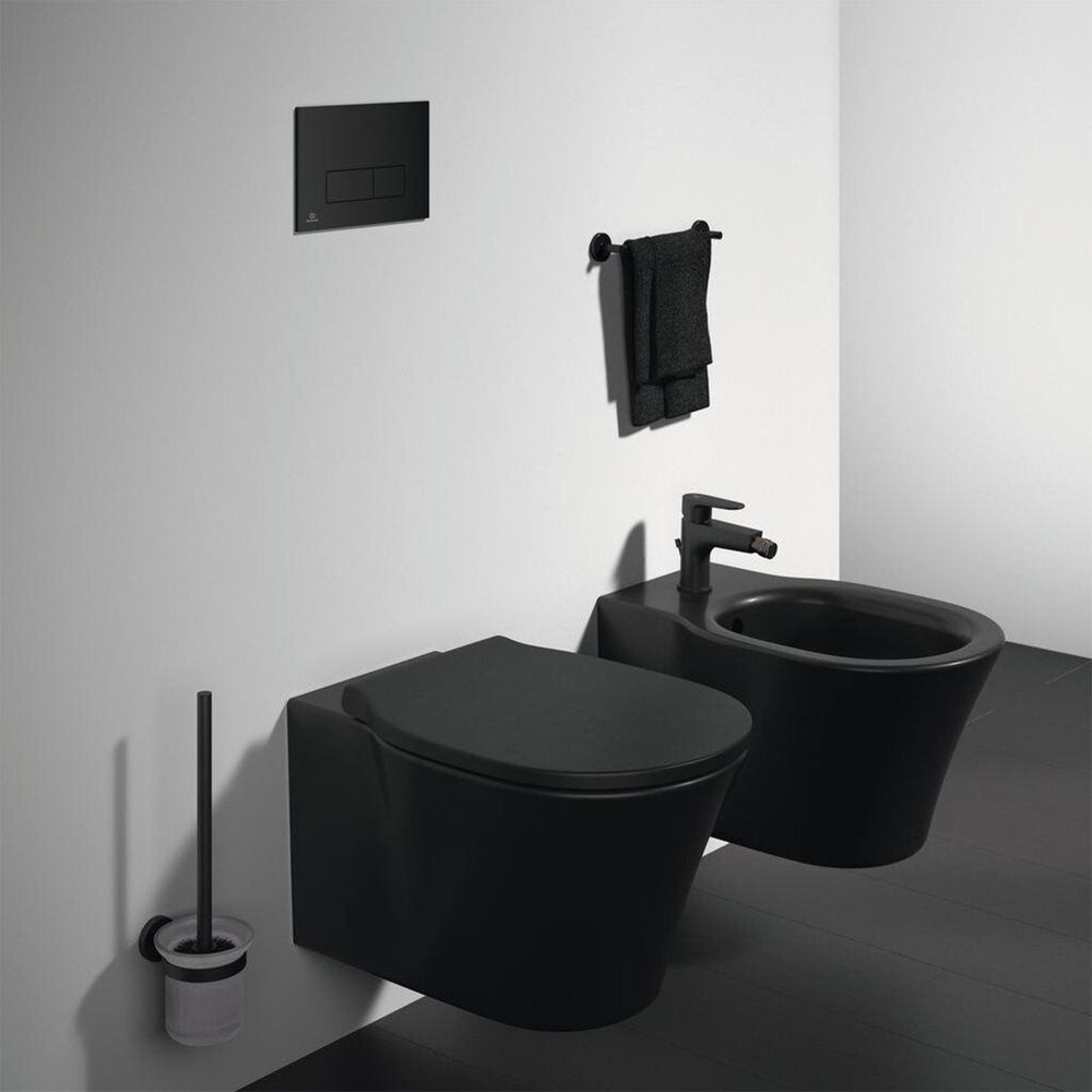 Ideal Standard Connect Air Rimless Wall-Hung Toilet in Matte Black