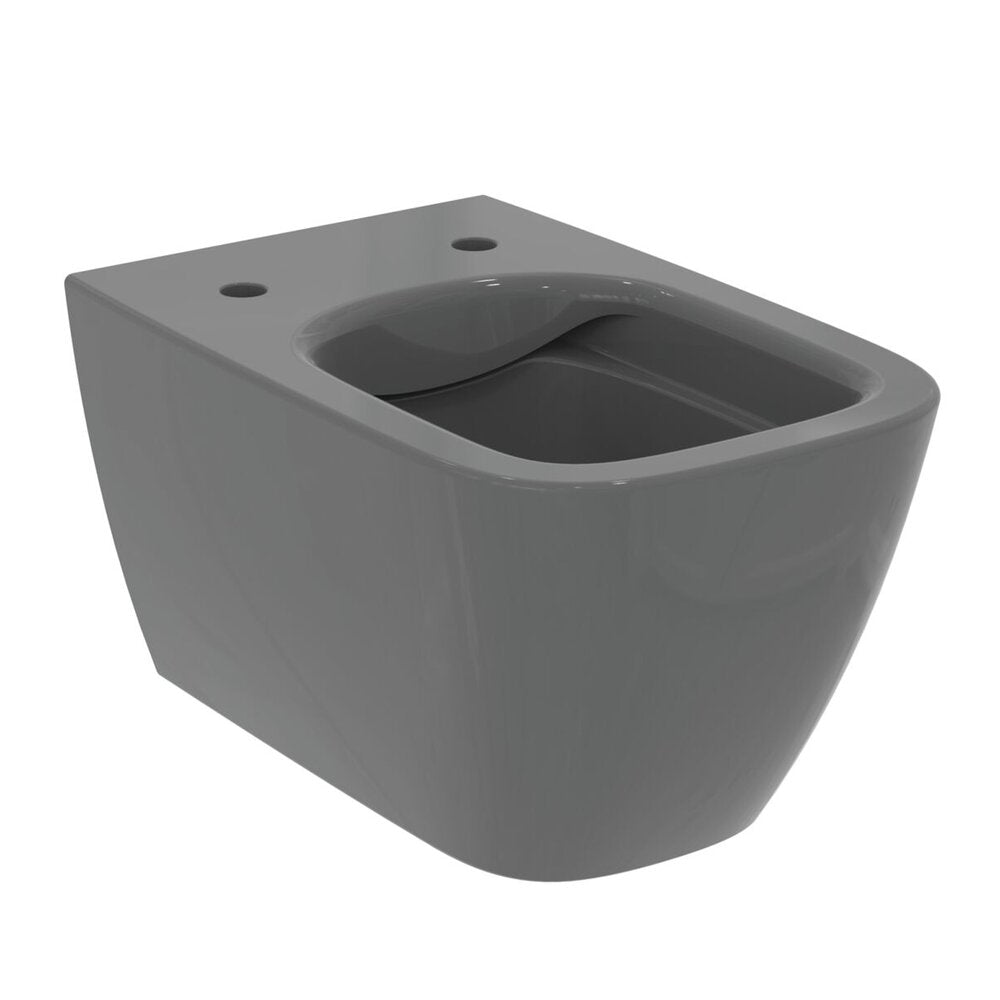 Ideal Standard i.life B Glossy Grey Rimless Wall-Hung Toilet