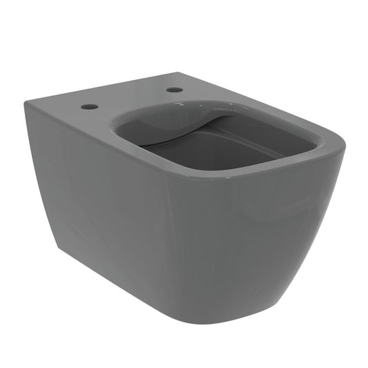 Ideal Standard i.life B Glossy Grey Rimless Wall-Hung Toilet