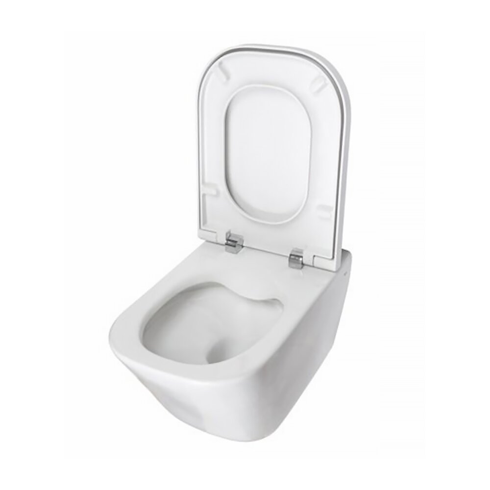 WC чаша за стенен монтаж Roca The Gap без ръб бяла