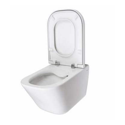WC чаша за стенен монтаж Roca The Gap без ръб бяла