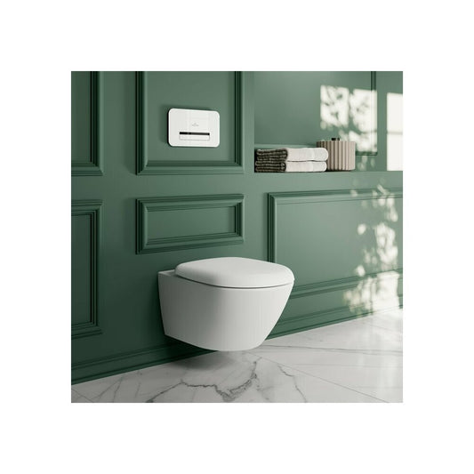 WC чиния Villeroy&Boch Antao TwistFlush Rimless с матово бяло покритие Stone White CeramicPlus