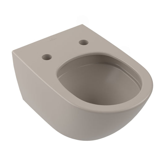 Висяща тоалетна Villeroy&Boch Antao TwistFlush Rimless с матово покритие Almond CeramicPlus