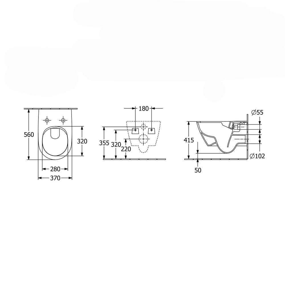 Суспендиран тоалет Villeroy&Boch Subway 2.0 с DirectFlush бял Alpin CeramicPlus