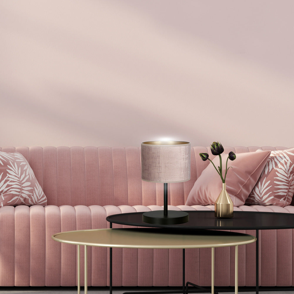 Emibig Hilde 1 Black/Pink Table Lamp