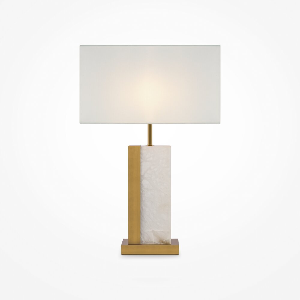 Maytoni Bianco Brass/White Table Lamp 1 Bulb 36.5 x 59.5 cm