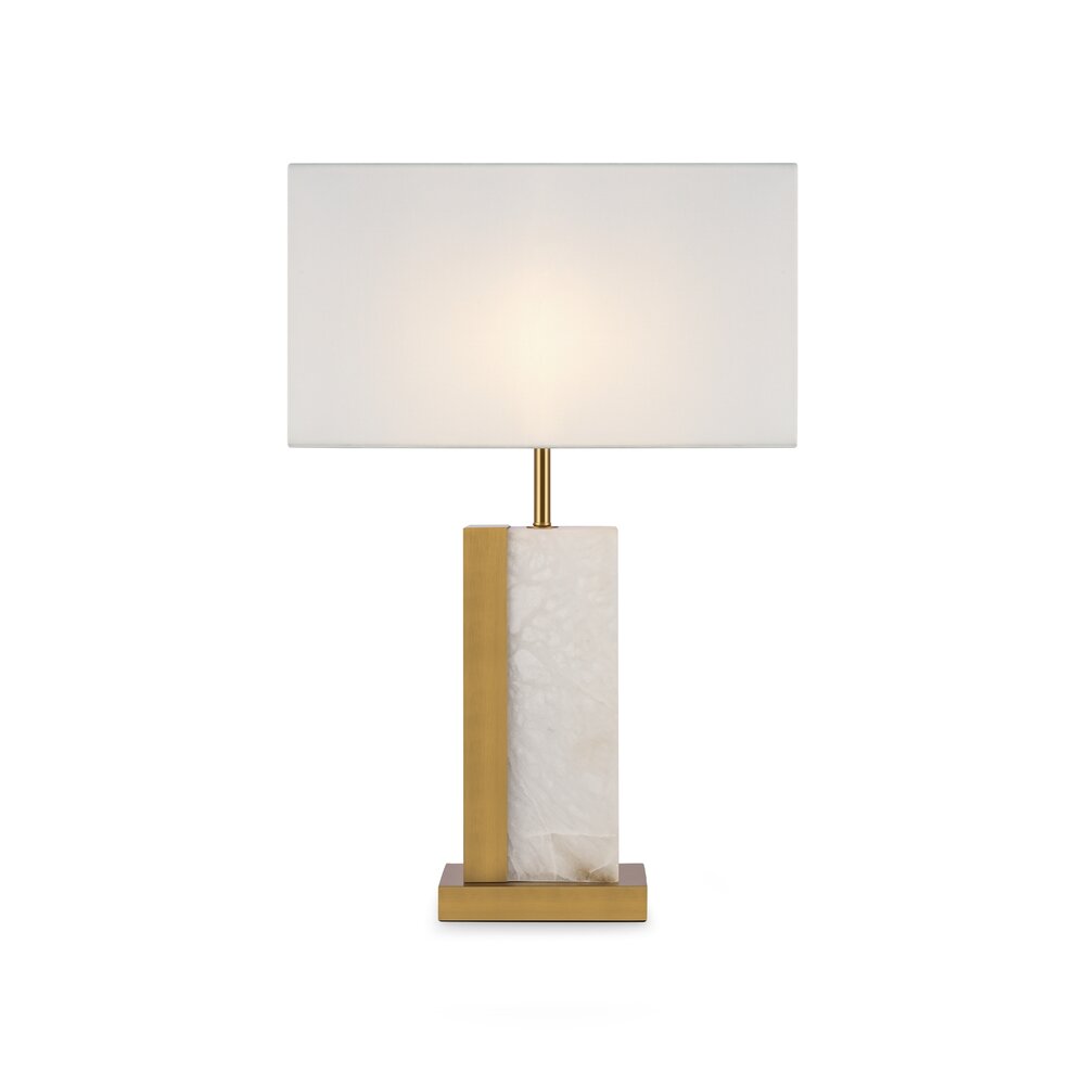 Maytoni Bianco Brass/White Table Lamp 1 Bulb 36.5 x 59.5 cm