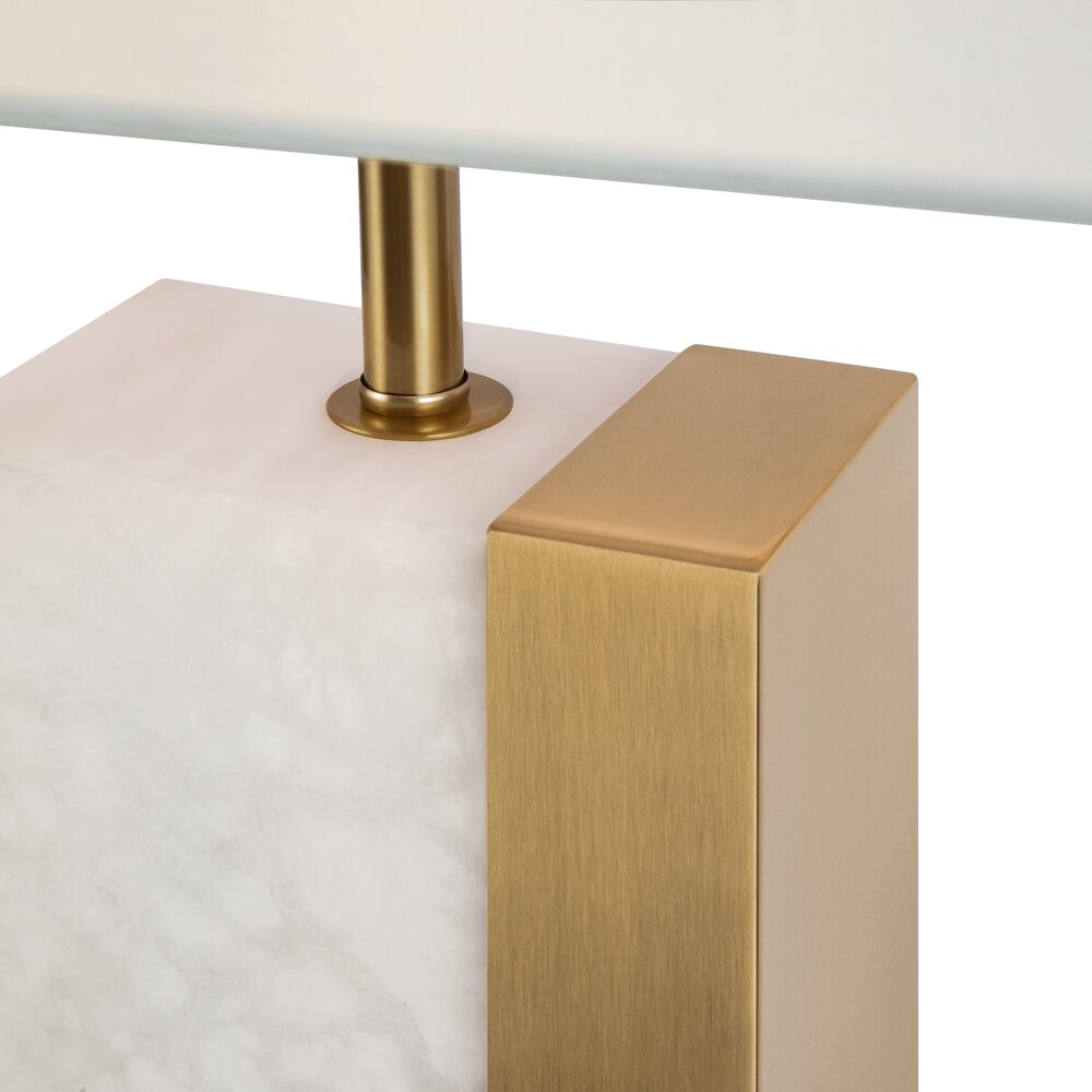 Maytoni Bianco Brass/White Table Lamp 1 Bulb 36.5 x 59.5 cm