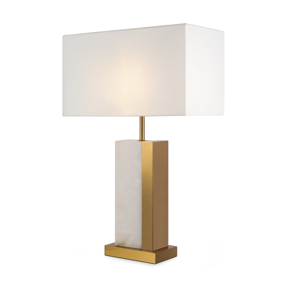 Maytoni Bianco Brass/White Table Lamp 1 Bulb 36.5 x 59.5 cm