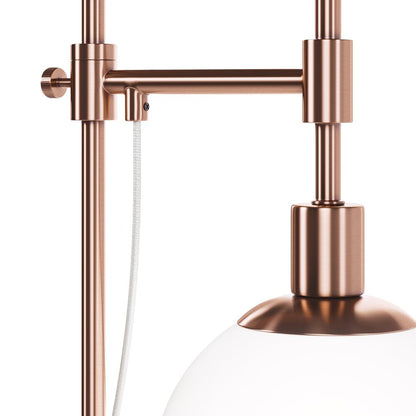 Maytoni Erich Brass/White Table Lamp 1 Bulb
