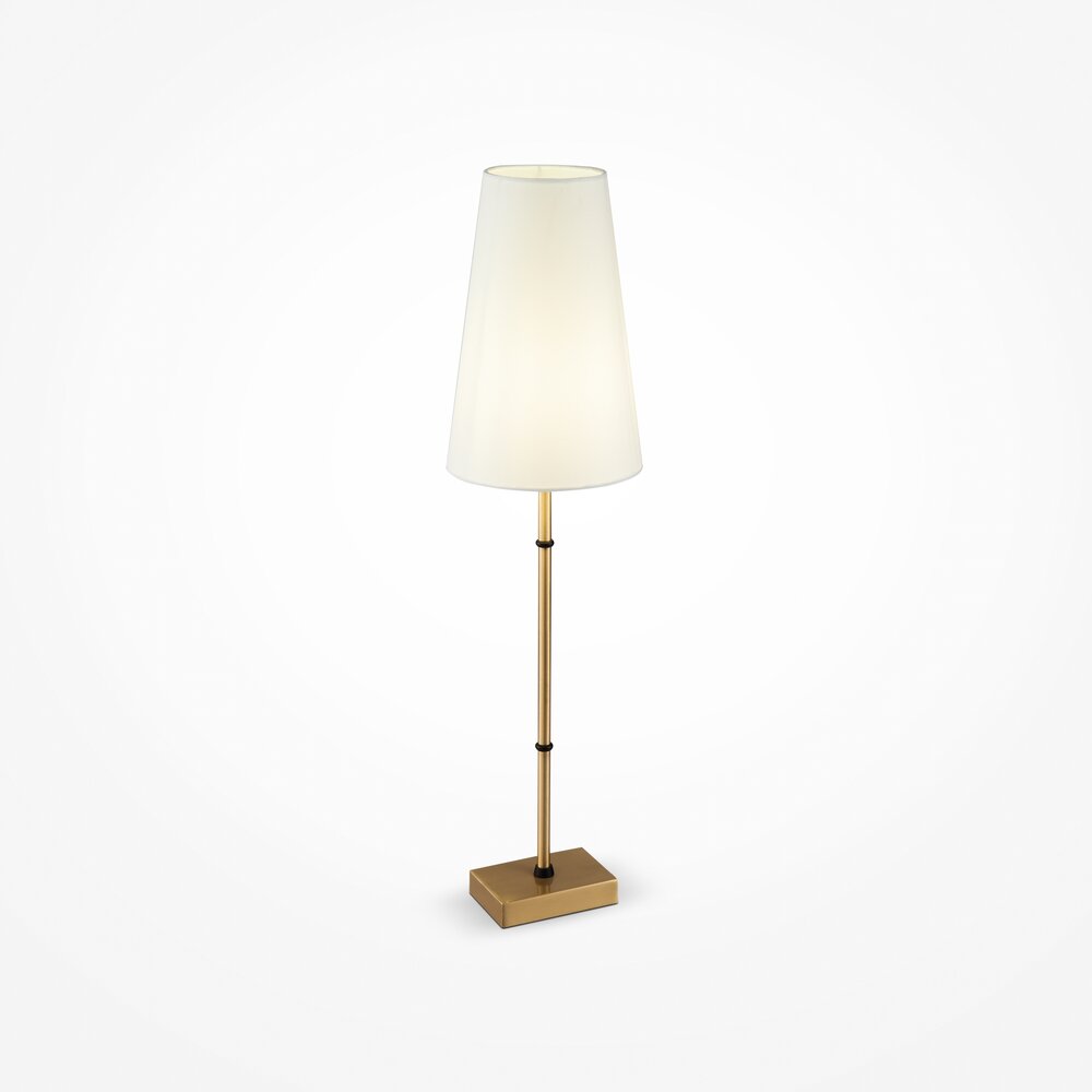 Maytoni Zaragoza Brass/White Table Lamp 1 Bulb