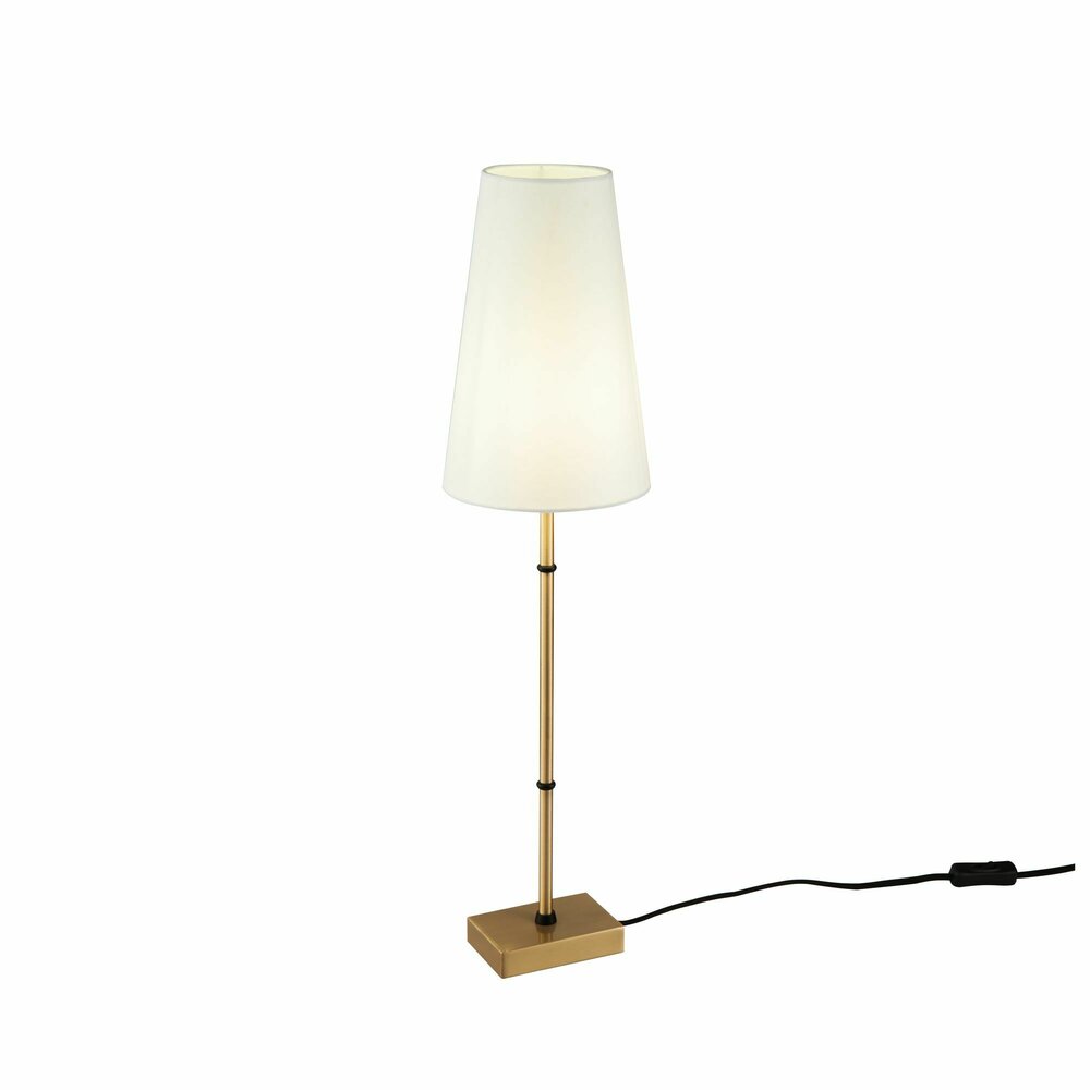 Maytoni Zaragoza Brass/White Table Lamp 1 Bulb