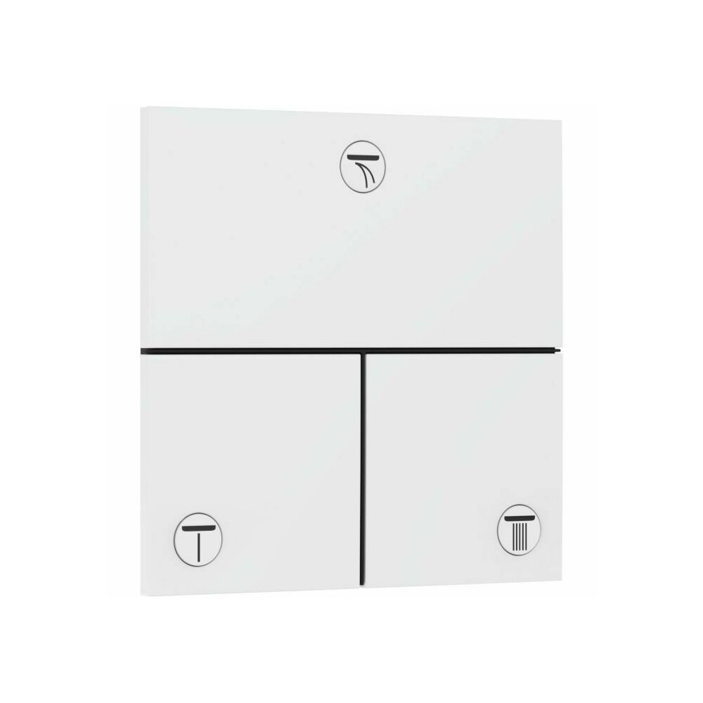 Вграден вентил за душ Hansgrohe ShowerSelect Comfort E 3 функции, бял мат