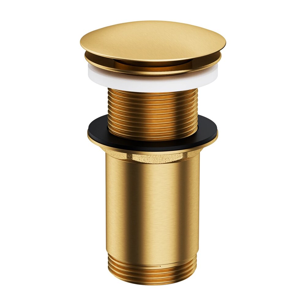 Вентил за мивка Click-Clack Omnires, покритие Brushed Gold, без преливник