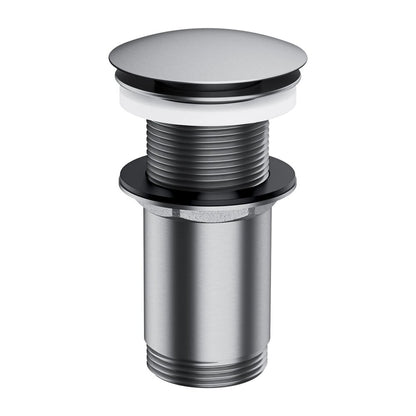 Вентил за мивка Click-Clack Omnires, покритие brushed nickel, без преливник