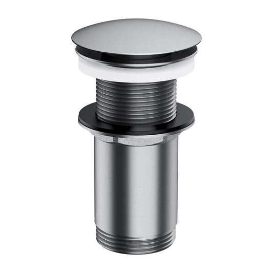 Вентил за мивка Click-Clack Omnires, покритие brushed nickel, без преливник