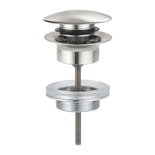 Grohe Selection Push-Open Basin Valve, Chrome, Supersteel, Universal