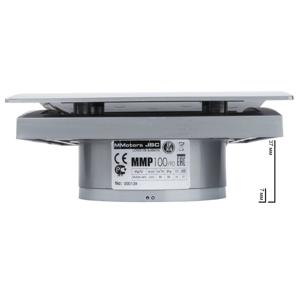Bathroom Fan MMotors Chrome with 38 mm Exhaust 16W