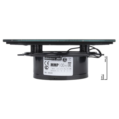 Bathroom Fan MMotors Black/Gray with Exhaust 38 mm 16W