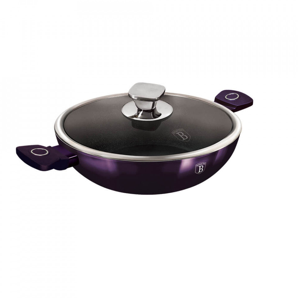 Wok с капак Purple Eclipse Collection BerlingerHaus BH 7114